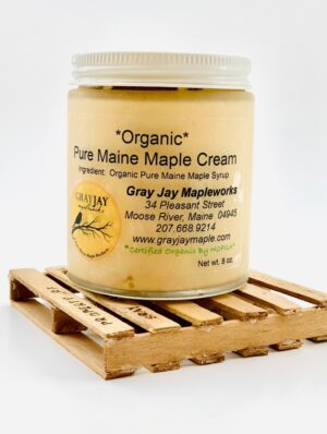 8 oz.  Organic Pure Maine Maple Cream