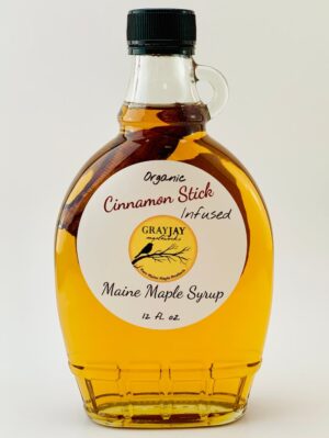 8 oz. Organic Cinnamon Stick-Infused Maine Maple Syrup